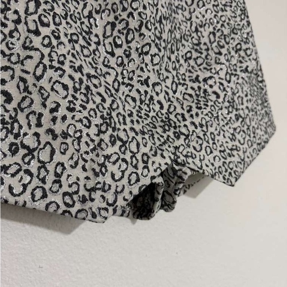 Express Leopard Print Women's Shorts - Black and White - Picture 6 of 6